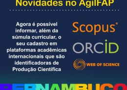 Novidades no AgilFAP: inclusão de novos identificadores de produção científica e Súmula Curricular