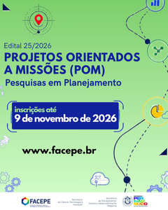 Edital para apoio a projetos orientados a missões aplicadas a pesquisas em planejamento está com inscrições abertas